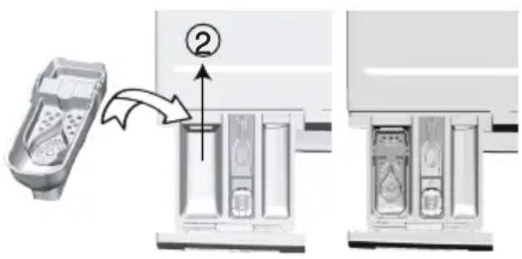 GRUNDIG GWN 38230 R - Utilisation de lessive liquide Si le produit contient un réservoir pour lessive liquide: - 1