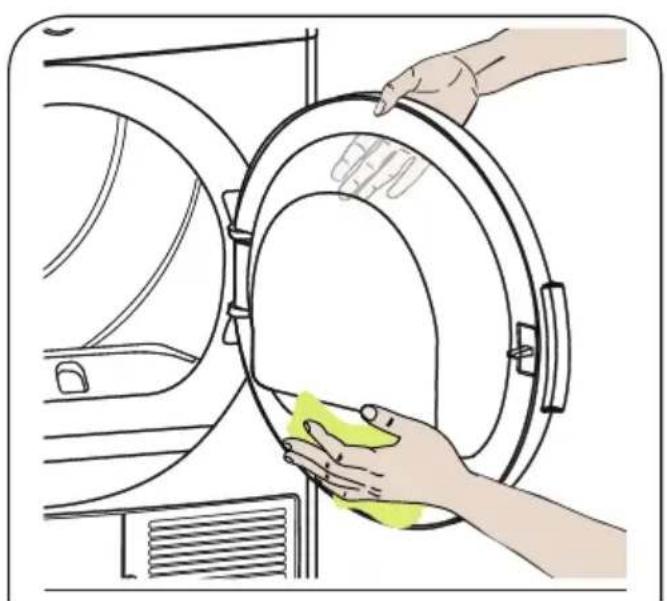 AMICA WTP 477 030 - Nettoyage de la surface intérieure de la porte - 2