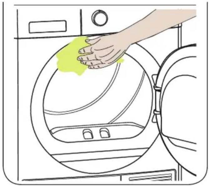 AMICA WTP 477 030 - Nettoyage de la surface intérieure de la porte - 3