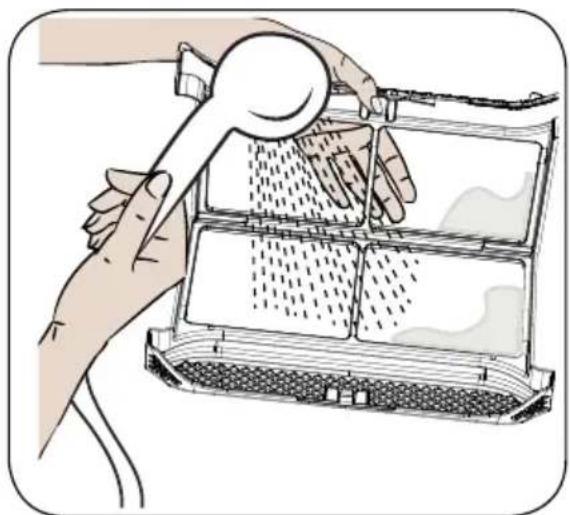 AMICA WTP 477 030 - Nettoyage du filtre à fibres et à fils. - 2