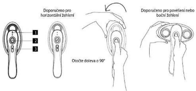 Doporučeno pro horizontální žehlení 1 2 3 Otočte doleva o 90° Doporučeno pro pověšení nebo boční žehlení