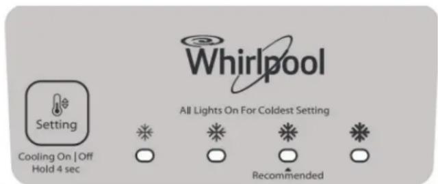 WHIRLPOOL WRT108FFDB - Commande de la température - 1