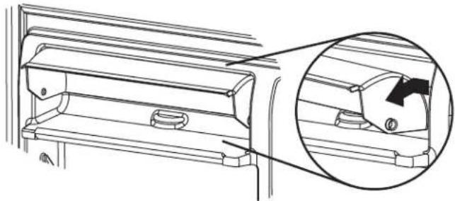 WHIRLPOOL WRT108FFDB - Retrait et réinstallation du compartment utilitaire : - 1