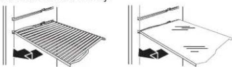 WHIRLPOOL WRT108FFDB - To remove and replace a shelf: - 1