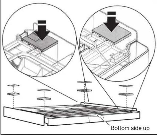 WHIRLPOOL W10882520 - Install pads on stacking platform - 1