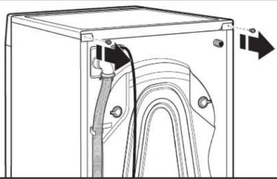 WHIRLPOOL W10882520 - Remove screws from top rear of washer - 1