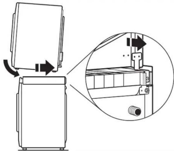 WHIRLPOOL W10882520 - Place dryer on top of stacking platform - 1