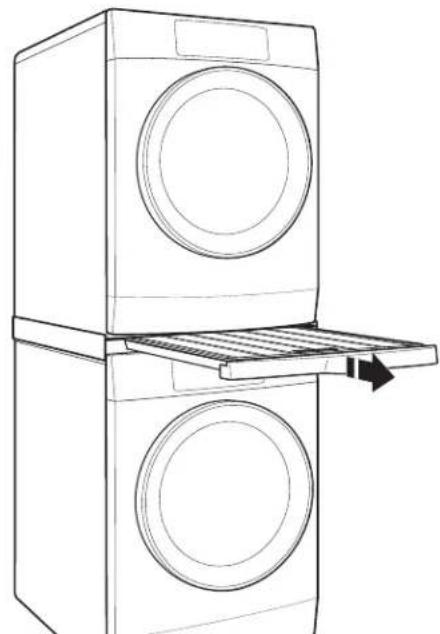 WHIRLPOOL W10882520 - Tirer sur la poignée pour faire sortir la tablette - 1
