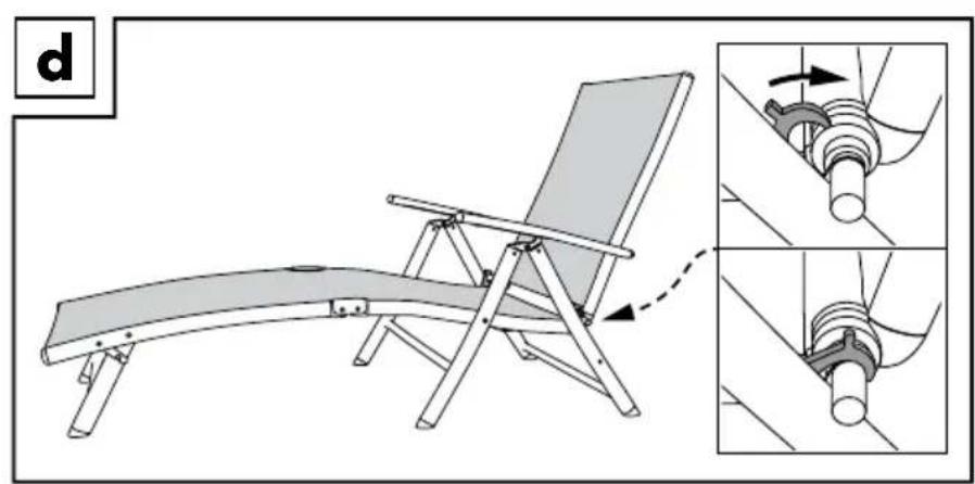 FLORABEST LS1586 - Chaise longue en aluminium - 3