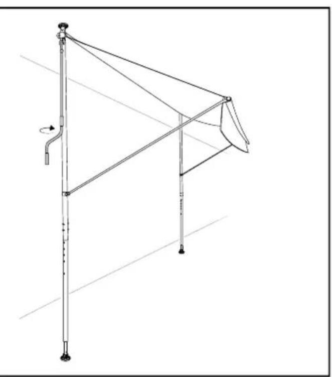 FLORABEST IAN 352928 - KLEMMARKISE CLAMP AWNING STORE D'EXTÉRIEUR - 6
