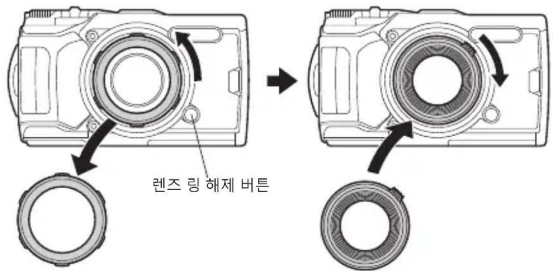 OLYMPUS PT059 - 디지털 카메라에 반사 방지 링을 부착합니다 - 1