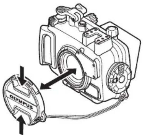 OLYMPUS PT059 - レンズキャップの取り付け方、取りはずし方 - 1