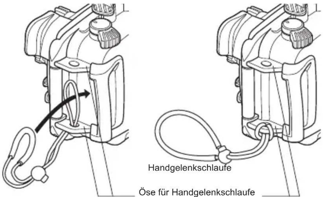 OLYMPUS PT059 - Anbringen der Handgelenkschlaufe - 1