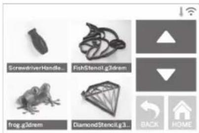 DREMEL DigiLab 3D40 Flex - CONSTRUIR A PARTIR DO ARMAZENAMENTO INTERNO DA IMPRESSORA - 3