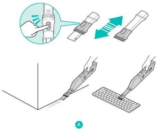 eufy HomeVac H30 - 2-in-1 crevice tool: - 1