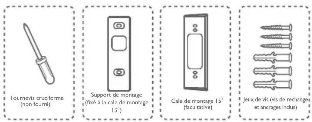 eufy Video Doorbell 1080p - Montage de la sonnette sur une surface en bois - 1