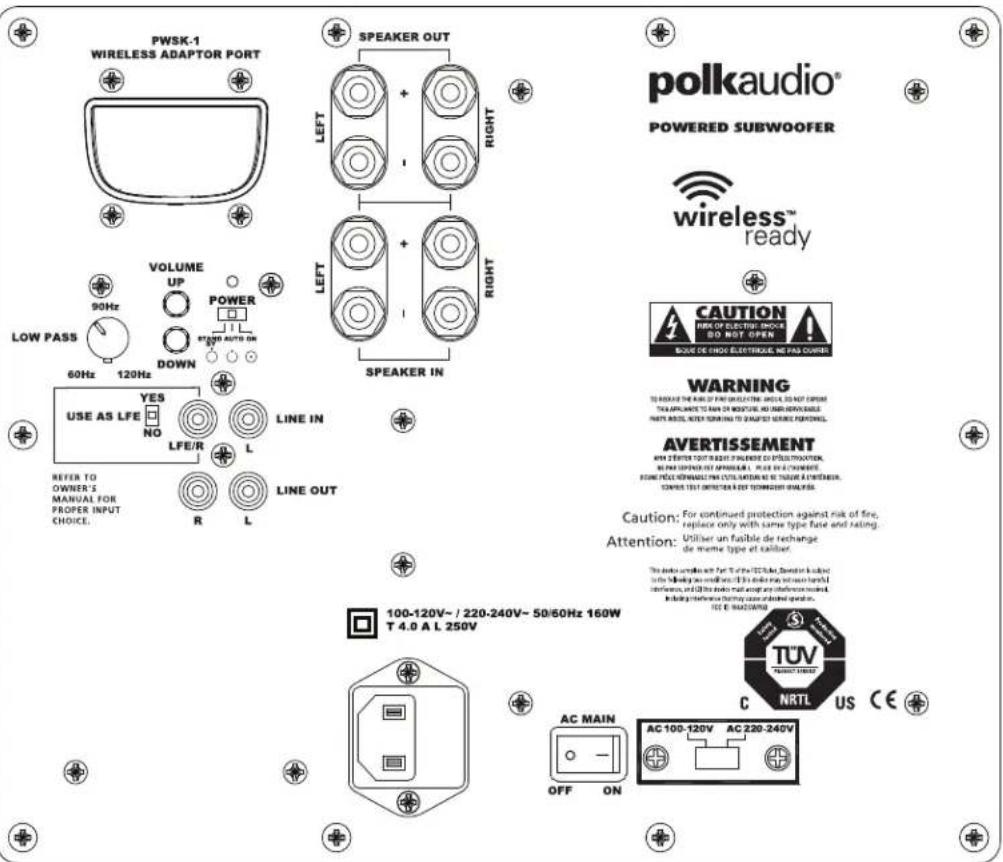 POLK DSW PRO 550wi - MESSAGE A PUNTO DEL SUBWOOFER - 2