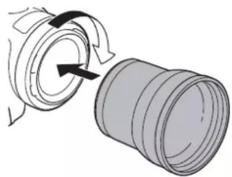 CANON XF605 - Montaggio di un teleconvertitore sulla videocamera - 1