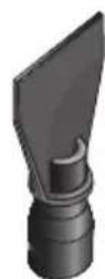 ARIETE Steam Mop 10 in 1 4169 - Les accessoires de petite dimension ont un seul sens de montage sur la rallonge. - 2
