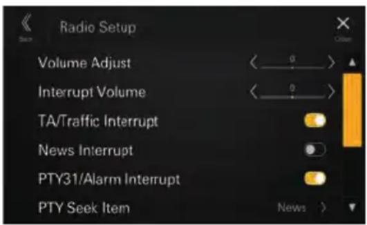 ALPINE iLXF115D - Configuration de la radio - 1