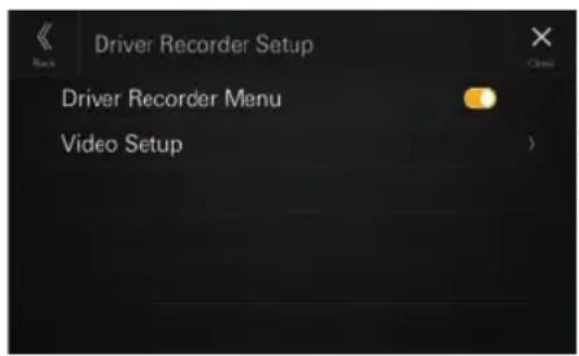 ALPINE iLXF115D - Configuration de la dash cam (enregistreur) (en option) - 1