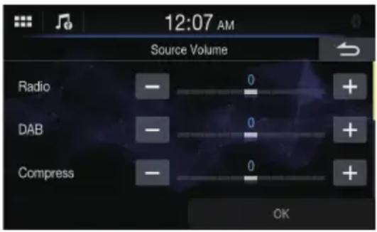 ALPINE iLXW690D - Réglage du volume de la source - 1