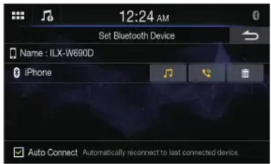 ALPINE iLXW690D - Réglage de l'appareil Bluetooth - 1