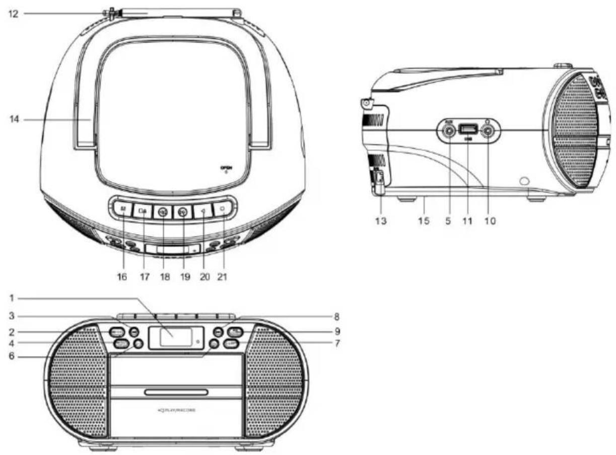 DENVER TDC280B - Batteridrift - 1