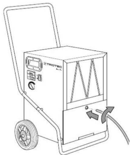 TROTEC TTK 350 S - Connecting the condensation drain hose (TTK 650 S) - 1