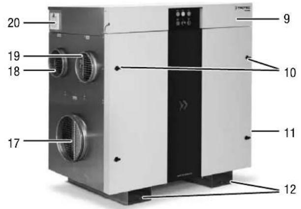 TROTEC TTR 800 - Mode aération avec installation à l'extérieur - 5