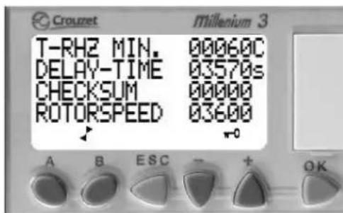 TROTEC TTR 800 - Operation screens of the control module Millennium - 3