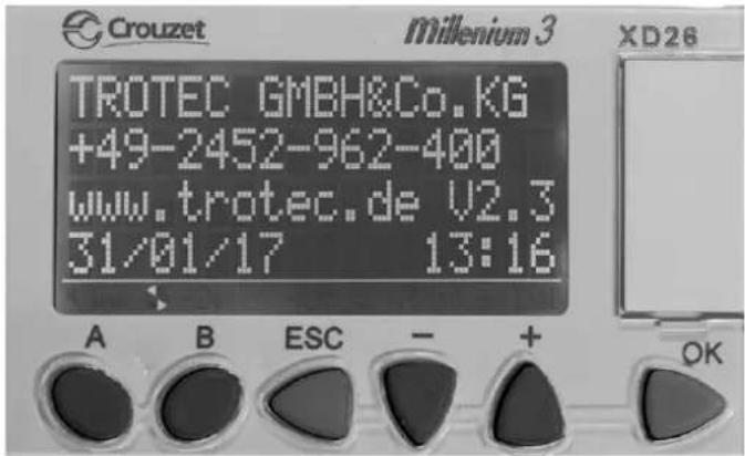 TROTEC TTR 1400 - Écran vanne de régulation chauffage de régénération (option) - 1
