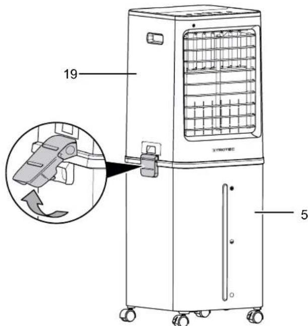 TROTEC PAE 60 - Nettoyer le réservoir d'eau - 1