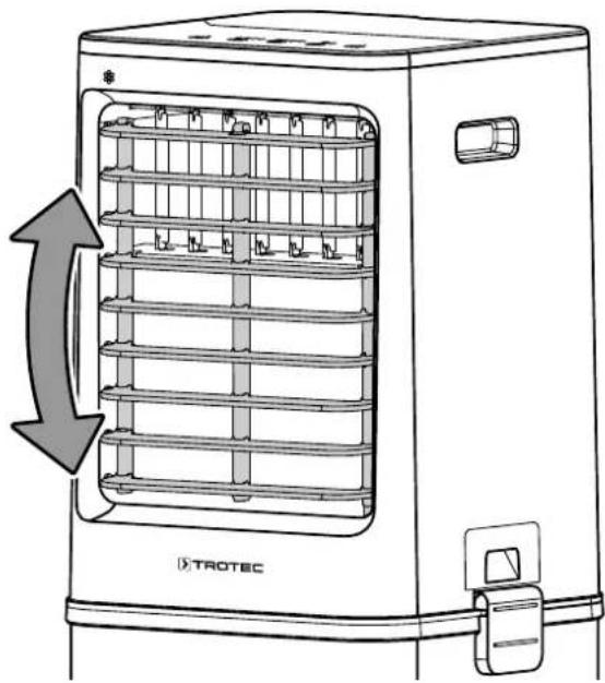 TROTEC PAE 60 - Réglage des volets de ventilation - 1