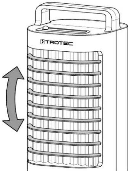 TROTEC PAE 12 - Réglage des volets de ventilation - 1