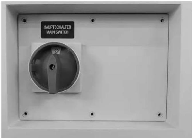 HAUPTSCHALTER MAIN SWITCH