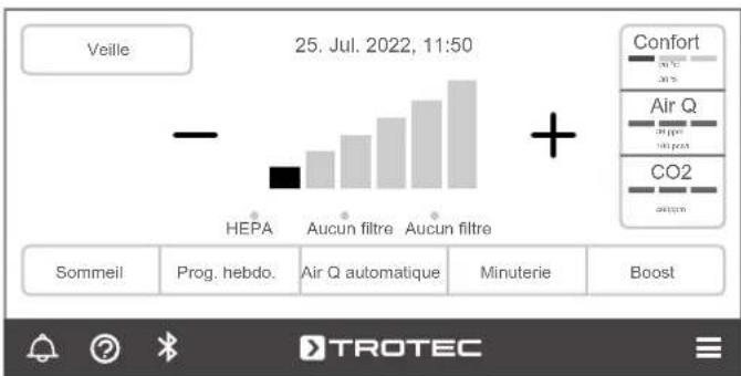 TROTEC AirgoClean ONE - Menu Filtres - 9