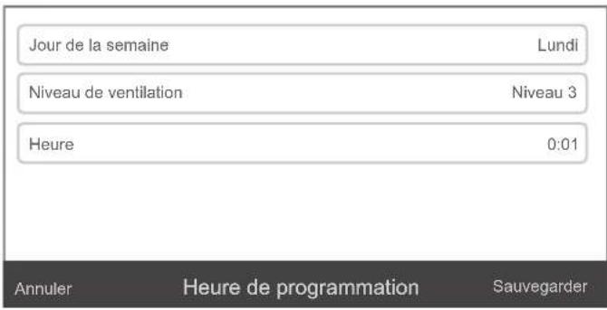 TROTEC AirgoClean ONE - Définition d'un programme hebdomadaire - 3