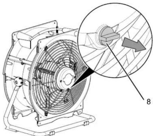 TROTEC TTV 7000 - Dépose du bouchon pour l'eau de condensation - 1