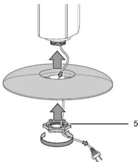 TROTEC TVE 32 T - Assemblage du corps du ventilateur et du socle - 1