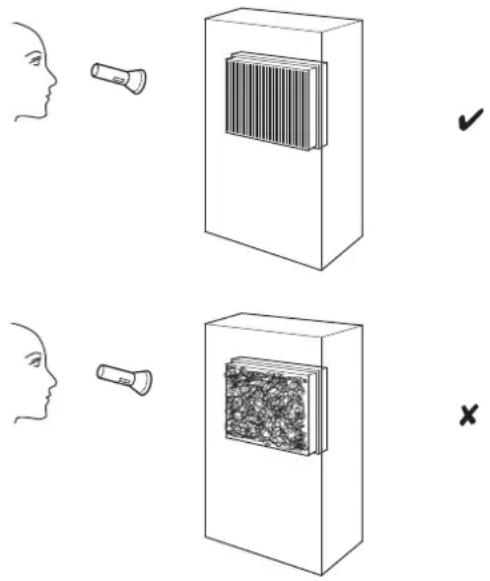 TROTEC DH 160 BX - Contrôle visuel de l'intérieur de l'appareil pour détecter des encrassements - 1
