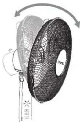 TROTEC TVE 25 S - Réglage de l'inclinaison du ventilateur - 1