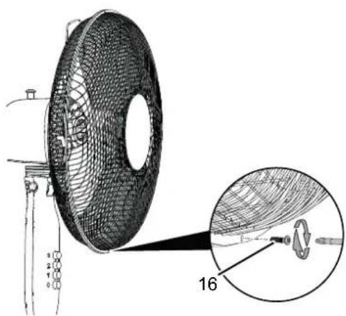 TROTEC TVE 16 - Montage et fermeture de la grille de protection - 3