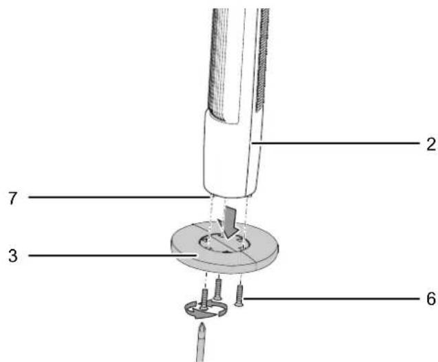 TROTEC TVE 40 T - Assemblage du corps du ventilateur et du socle - 1