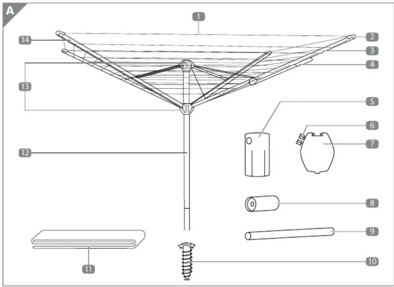 AQUAPUR IAN 290775 - KOMFORT-WASCHESPINNE - 1