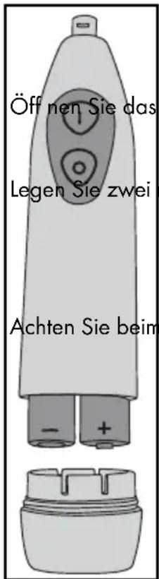 DENTALUX DKZ 2 A1 - Wechseln der Batterien - 1