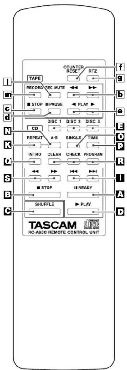 TASCAM CDA630 - Precauciones con las pilas - 2