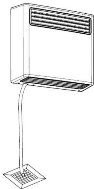 TROTEC DS 60 - Installation du tuyau d'évacuation de l'eau de condensation - 2