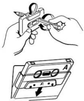 TASCAM CDA700 - Plaatsen van een cassette - 1