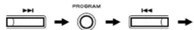 TASCAM CDA700 - Presione alternadamente el boton/es SKIP y el boton PROGRAM en el作為 orderly: - 1